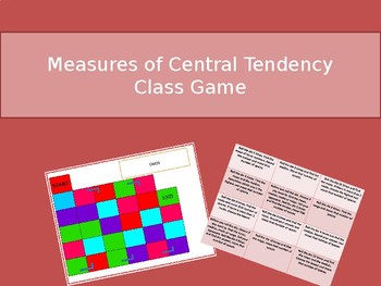 Preview of Central Tendencies Game