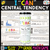 7th Grade Math Game | Central Tendency & Variability of Data