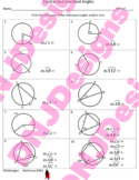 Central and Inscribed Angles of Circles