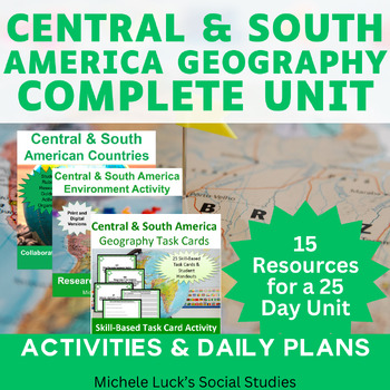 Preview of Central and South America Complete Unit Geography of Latin America