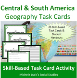 Central and South America Geography Task Cards Activity La