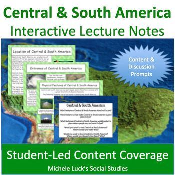 Preview of Central and South America Overview Interactive Lecture Notes Latin America