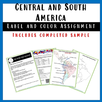 Preview of Central and South American Countries Label and Color Assignment