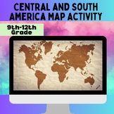 Central and South American Map Activity | World History | 