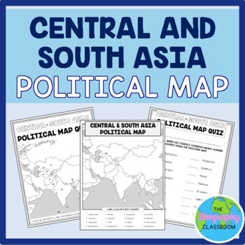 Preview of Central and South Asia Political Map Set