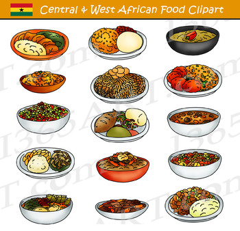 Preview of Central and Western African Food Clipart