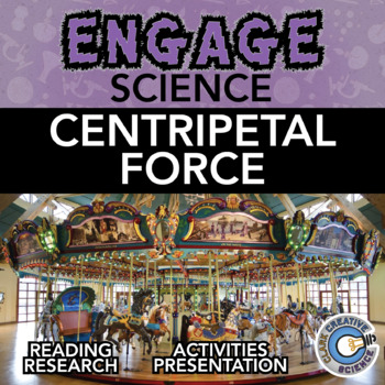 Preview of Centripetal Force Resources - Leveled Reading, Activities, Notes & Slides