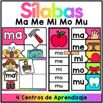 Silabas con M - ma me mi mo mu by The Bilingual Rainbow | TpT