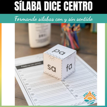 Preview of Centro para formar palabras con sentido y sin sentido Spanish syllables Nonsense