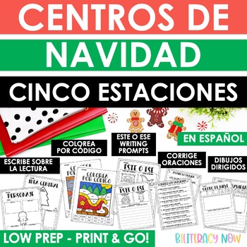 Preview of Centros de Navidad Invierno | Spanish Christmas Centers | Centros de Invierno