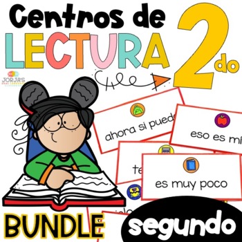 Preview of Centros de lectura Segundo grado Second Grade Literacy Centers in Spanish