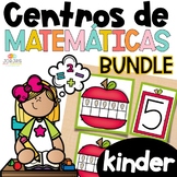 Centros de matemáticas KINDER BUNDLE Math Centers in Spanish