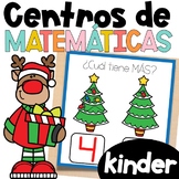 Centros de matemáticas KINDER diciembre navidad 