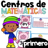 Centros de matemáticas PRIMERO enero | Math centers Spanis