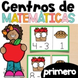 Centros de matemáticas para primer grado septiembre