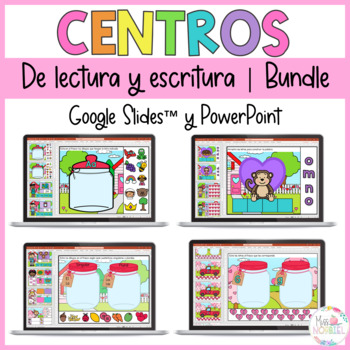 Preview of Centros digitales de lectoescritura Febrero Digital Literacy centers in Spanish