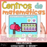 Centros digitales matemáticas kinder febrero para Google S