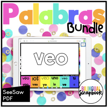 Preview of Centros y Actividades de Palabras de Uso Frecuente BUNDLE Spanish Sight Words