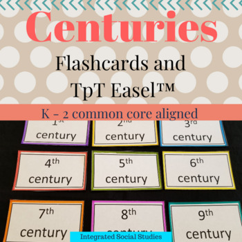 Preview of Centuries Flashcards and TpT Easel™