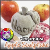 Ceramic Art Lesson, Clay Apple Sculpture Art Project Activ