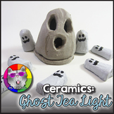Ceramic Art Lesson, Clay Ghost Tea Light Art Project Activity