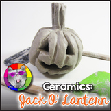 Ceramic Art Lesson, Clay Jack O'Lantern Art Project Activity