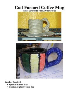 Preview of Create  A Clay "Ceramic Coil Formed Coffee Mug" With Handle