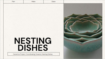 Preview of Ceramic Nesting Dishes Project Slideshow