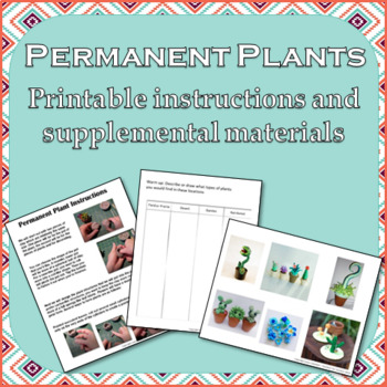 Preview of Permanent Plants: Printable Instructions on Clay Modeling