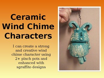 Ceramic Wind Chime Characters POWERPOINT by Art Box Adventures