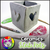 Ceramics Art Lesson, Clay Slab Pot Art Project Activity
