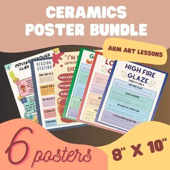 Ceramics Poster Bundle - 6 Posters - 8