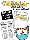 Cereal Box All About Me Project