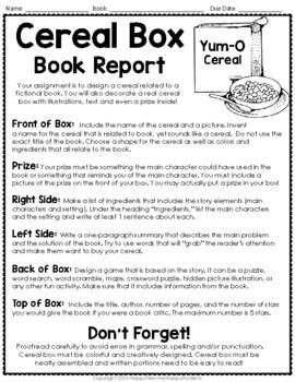 how to make a book report example