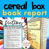 Cereal Box Book Report- Fiction Narrative Reading & Writin