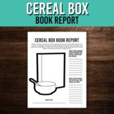 Cereal Box Book Report Printable | Middle School Literatur