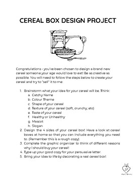 Preview of Cereal Box Design Project