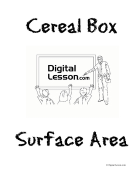 Preview of Cereal Box Surface Area Project