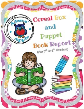 Preview of Cereal Box and Puppet Book Report