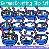Cereal Counting Clipart | Food counting Clip Art