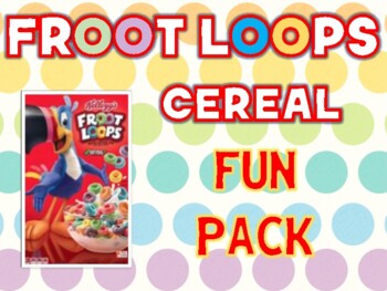 Preview of Cereal fun pack for early learners - Froot Loops theme