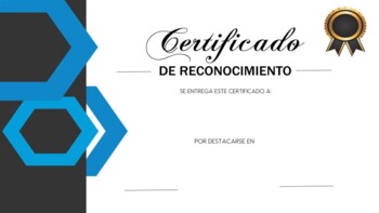 Certificado de Reconocimiento (PDF) by Monica Gomez | TpT
