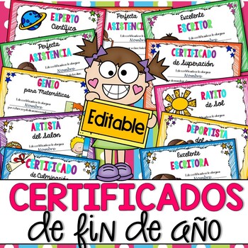 Preview of Certificados para el fin del año | End of the Year Awards in Spanish