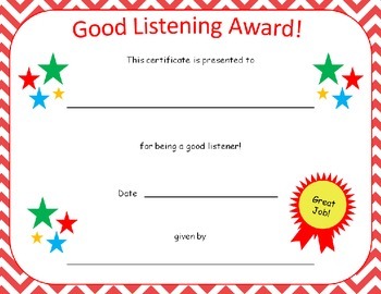 good job award template
