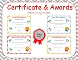 Certificate Awards in Chevron {editable}