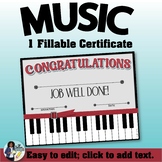 Music Certificate 1