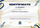 Certificate Of achievement Template, Printable