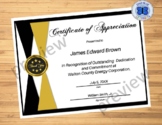 Certificate of Appreciation - Editable