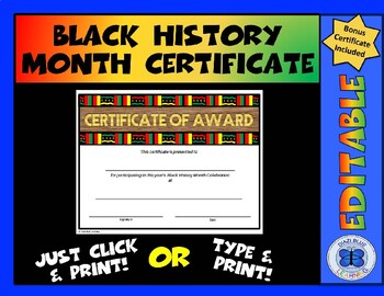 Preview of Certificate of Award - Editable