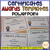 Certificate of Participation Awards templates PowerPoint A